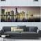 Designart - Miami Downtown Night Panorama - Extra Large Canvas Art Print